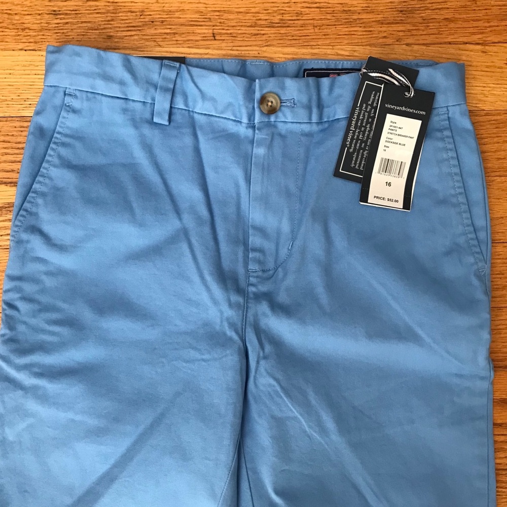 NWT Stretch Breaker Pants in Dockside Blue